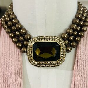 Heidi Daus 🆕 “Tailored To Please” beaded Swarovski Crystals necklace